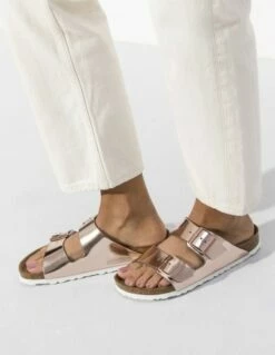 Birkenstock Mules Femme Arizona Metallic Copper Rose Gold -Hylton Magasin 0952093 birkenstock 5