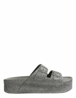 Cacatoes Claquettes Compensées Femme Caipirinha Women Cool Grey