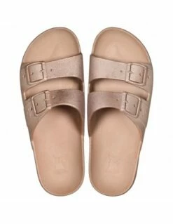 Cacatoes Claquettes Compensées Femme Caipirinha Metallic Women Copper -Hylton Magasin 1000cm146w cacatoes 1