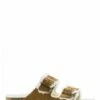 Birkenstock Mules Fourées Femme Arizona Vl Shearling Daim Marron -Hylton Magasin 1001135 birkenstock