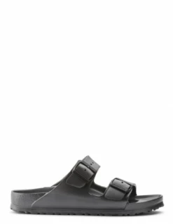 Birkenstock Mules Femme Arizona Eva Caoutchouc Metallic Anthracite