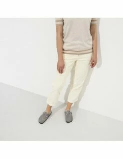 Birkenstock Sabots Fourrés Femme Boston Vl Shearling Daim Gris -Hylton Magasin 1017651 birkenstock 5