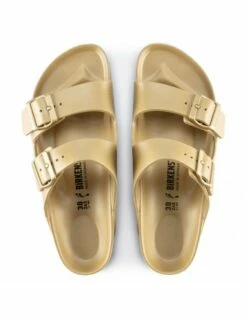 Birkenstock Mules Femme Arizona Eva Caoutchouc Glamour Dorée -Hylton Magasin 1022465 birkenstock 1