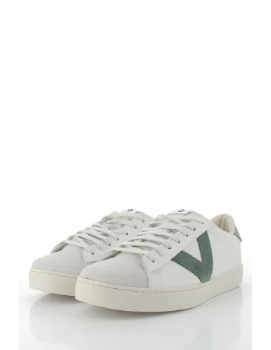 Victoria Baskets De Ville Femme Blanc/vert 7 Victoria Baskets De Ville Femme Blanc/vert – Image 5