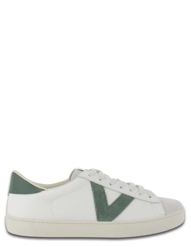 Victoria Baskets De Ville Femme Blanc/vert 3 Victoria Baskets De Ville Femme Blanc/vert