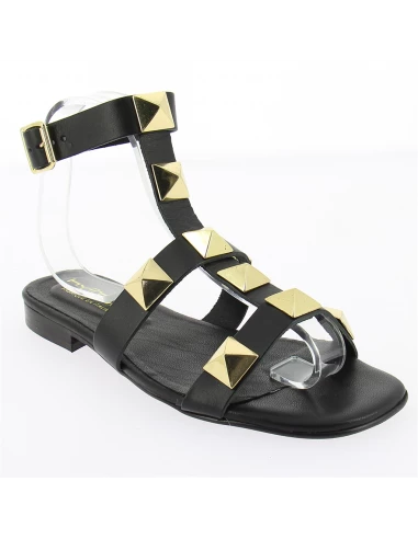 Hylton Sandales Femme Sunrise Cuir Noir 4 Hylton Sandales Femme Sunrise Cuir Noir – Image 2