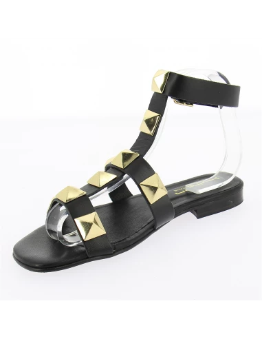 Hylton Sandales Femme Sunrise Cuir Noir 5 Hylton Sandales Femme Sunrise Cuir Noir – Image 3