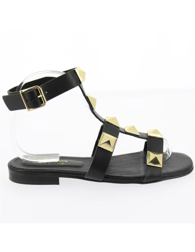 Hylton Sandales Femme Sunrise Cuir Noir 6 Hylton Sandales Femme Sunrise Cuir Noir – Image 4