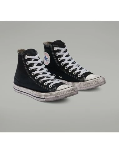 Converse Sneakers Montantes Femme Ctas Canvas Hi Noir Effet Vieilli 5 Converse Sneakers Montantes Femme Ctas Canvas Hi Noir Effet Vieilli – Image 3