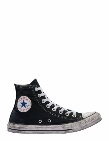 Converse Sneakers Montantes Femme Ctas Canvas Hi Noir Effet Vieilli 3 Converse Sneakers Montantes Femme Ctas Canvas Hi Noir Effet Vieilli