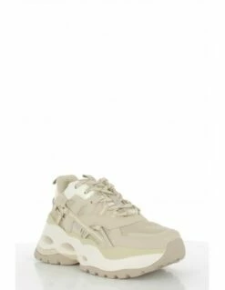 Buffalo Baskets Compensées Femme Triplet Hollow Végan Beige -Hylton Magasin 1630352 buffalo 2