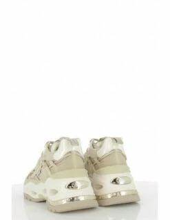 Buffalo Baskets Compensées Femme Triplet Hollow Végan Beige -Hylton Magasin 1630352 buffalo 4