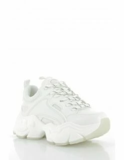 Buffalo Baskets Compensées Femme Binary C Vegan Blanc -Hylton Magasin 1630448 buffalo 2