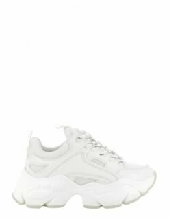 Buffalo Baskets Compensées Femme Binary C Vegan Blanc