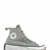 Converse Sneakers Compensées Montantes Femme Run Star Hike Gris Effet Vieilli -Hylton Magasin 168298c converse