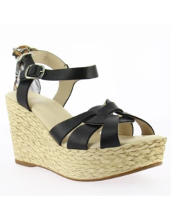 Goodstep Sandales Compensées Femme Jennifer Corde Et Cuir Noir Et Foulard 8 Goodstep Sandales Compensées Femme Jennifer Corde Et Cuir Noir Et Foulard -Hylton Magasin 2144a c03 1