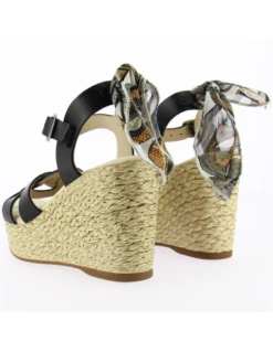 Goodstep Sandales Compensées Femme Jennifer Corde Et Cuir Noir Et Foulard 9 Goodstep Sandales Compensées Femme Jennifer Corde Et Cuir Noir Et Foulard -Hylton Magasin 2144a c03 2