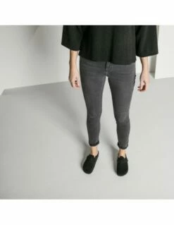 Birkenstock Sabots Fourrés Femme Boston Vl Shearling Daim Noir -Hylton Magasin 259883 birkenstock 7