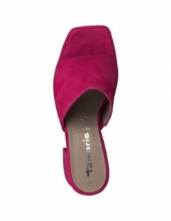 Tamaris Mules à Talon Femme 27222-20 513 Cuir Fuchsia -Hylton Magasin 27222 20 513 tamaris 1