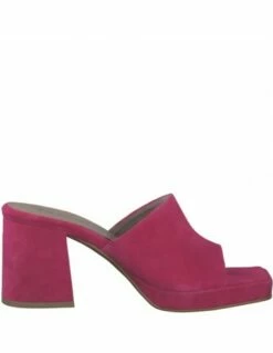 Tamaris Mules à Talon Femme 27222-20 513 Cuir Fuchsia -Hylton Magasin 27222 20 513 tamaris 2