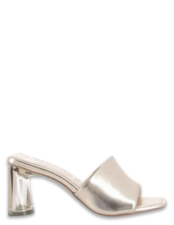 Tamaris Mules à Talons Femme 27248-30 583 Cuir Rose Métallisé