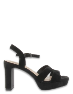 Tamaris Sandales Compensées à Talon 28309-20 001 Cuir Noir