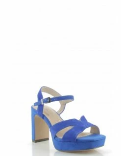 Tamaris Sandales Compensées à Talon Femme 28309-20 187 Cuir Bleu -Hylton Magasin 28309 20 187 tamaris 1