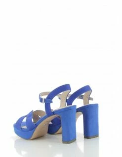 Tamaris Sandales Compensées à Talon Femme 28309-20 187 Cuir Bleu -Hylton Magasin 28309 20 187 tamaris 2