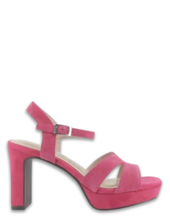 Tamaris Sandales Compensées à Talon Femme 28309-20 513 Cuir Fuchsia