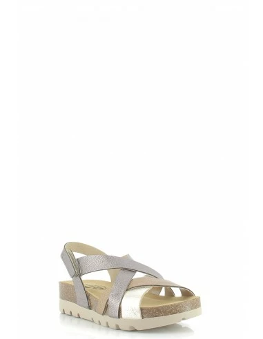 Plakton Sandales Femme Calypsso Cuir Gris 5 Plakton Sandales Femme Calypsso Cuir Gris – Image 3