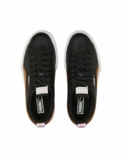 Puma Sneakers Femme Mayze Wild Cuir Noir/leopard/blanc -Hylton Magasin 385696 04z puma 2