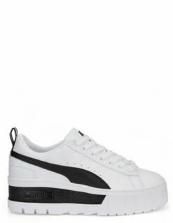Puma Sneakers Compensées Femme Mayze Blanc/noir