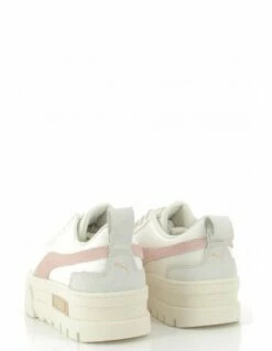 Puma Sneakers Compensées Femme Mayze Thrifted Cuir Blanc/rose -Hylton Magasin 389861 02b puma 2