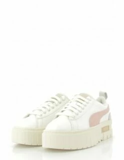Puma Sneakers Compensées Femme Mayze Thrifted Cuir Blanc/rose -Hylton Magasin 389861 02b puma 3