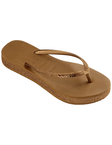 Havaianas Tongs Compensées Slim Flatform Sparkle Bronze 5 Havaianas Tongs Compensées Slim Flatform Sparkle Bronze – Image 3