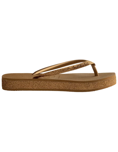 Havaianas Tongs Compensées Slim Flatform Sparkle Bronze 6 Havaianas Tongs Compensées Slim Flatform Sparkle Bronze – Image 4