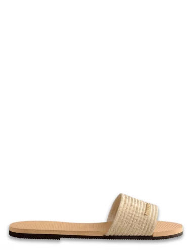 Havaianas Claquettes Femme You Malta Metallic Beige Dorée 3 Havaianas Claquettes Femme You Malta Metallic Beige Dorée