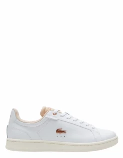 Lacoste Sneakers Femme Carnaby Pro Cuir Blanc/rose Gold