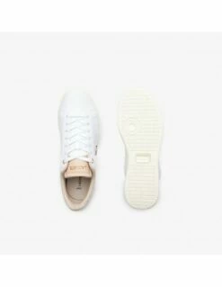 Lacoste Sneakers Femme Carnaby Pro Cuir Blanc/rose Gold -Hylton Magasin 44sfa0061 65t lacoste 3