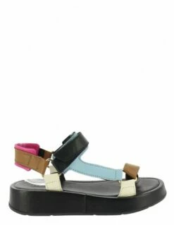 Mjus Sandales Compensées Femme Austral Cuir Noir