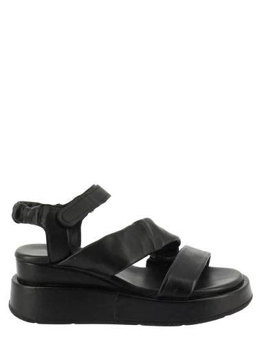 Mjus Sandales Compensées Femme Riga Cuir Noir 3 Mjus Sandales Compensées Femme Riga Cuir Noir