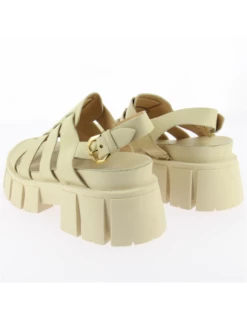 Mjus Sandales Compensées Femme Marmara Beige -Hylton Magasin 57004 101 2