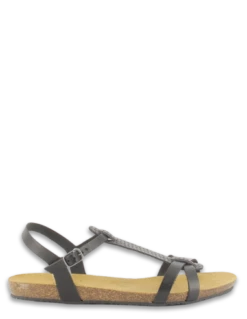 Plakton Sandales Femme Mam Coco Cuir Noir