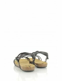 Plakton Sandales Femme Mam Coco Cuir Noir -Hylton Magasin 575412 negro crepeli plakton 3