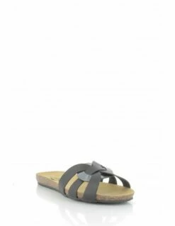 Plakton Mules Femme Mam Atlas Cuir Noir -Hylton Magasin 575682 negro plakton 1