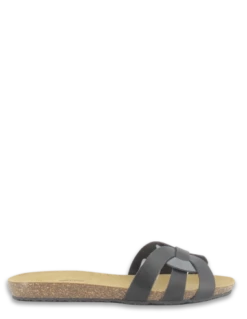 Plakton Mules Femme Mam Atlas Cuir Noir