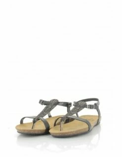 Plakton Sandales Femme Mam Zouk Cuir Noir -Hylton Magasin 575713 negro plakton 1