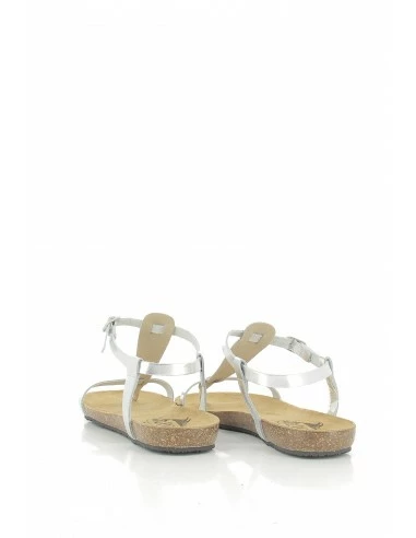 Plakton Sandales Femme Mam Zouk Cuir Argenté 6 Plakton Sandales Femme Mam Zouk Cuir Argenté – Image 4