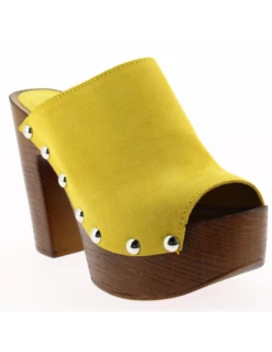 Sandro Rosi Mules à Talon Femme 7551 Cuir Jaune 11 Sandro Rosi Mules à Talon Femme 7551 Cuir Jaune -Hylton Magasin 7551 giallo 2