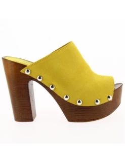 Sandro Rosi Mules à Talon Femme 7551 Cuir Jaune 12 Sandro Rosi Mules à Talon Femme 7551 Cuir Jaune -Hylton Magasin 7551 giallo 3